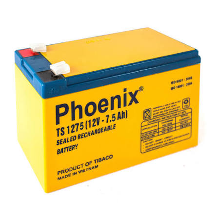 Ắc quy Phoenix 12V 7.5AH vàng TS1275